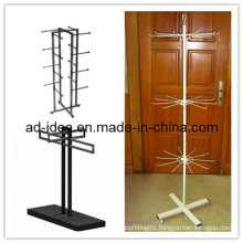Large Shopping Malls Metal Hook Spinner Display Stand/Display Banner